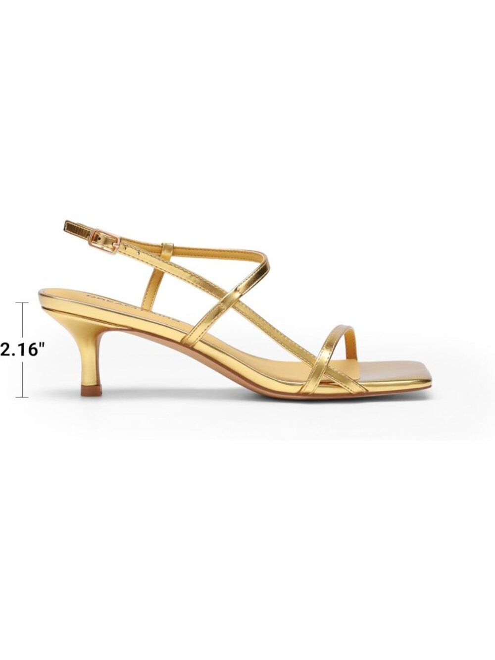 Women's Low Kitten Heels Square Open Toe Black Ankle Strap Party Sandals Shoes - Picture 4 of 6